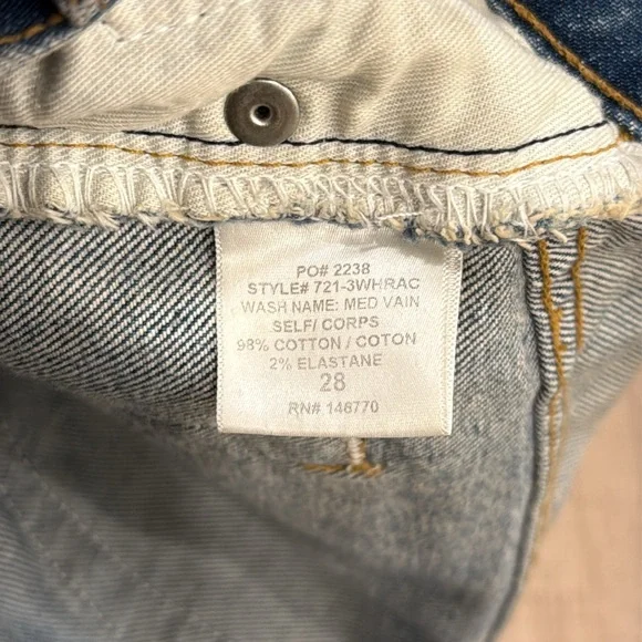 Re/Done High Rise Ankle Crop Jeans - Picture 8 of 8